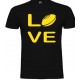 Tee shirt Love Rugby Noir