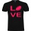 Tee shirt Love Rugby Noir