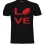 Tee shirt Love Rugby Noir