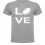 Tee shirt Love Rugby Gris