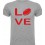 Tee shirt Love Rugby Gris