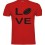 Tee shirt Love Rugby Rouge