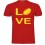 Tee shirt Love Rugby Rouge