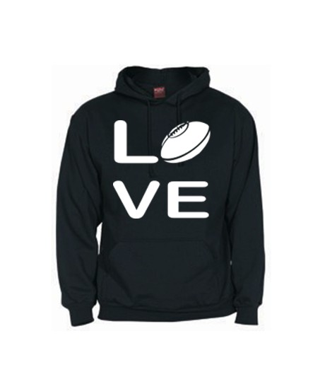 Sweat Love Rugby noir 