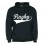 Sweat capuche Rugby Noir