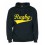 Sweat capuche Rugby Noir