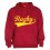 Sweat capuche Rugby Rouge