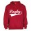 Sweat capuche Rugby Rouge