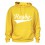 Sweat capuche Rugby Jaune