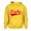 Sweat capuche Rugby Jaune