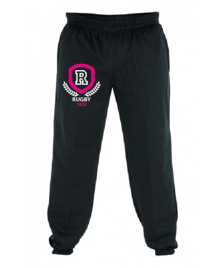 Bas de Jogging molleton Rugby Laurier Noir