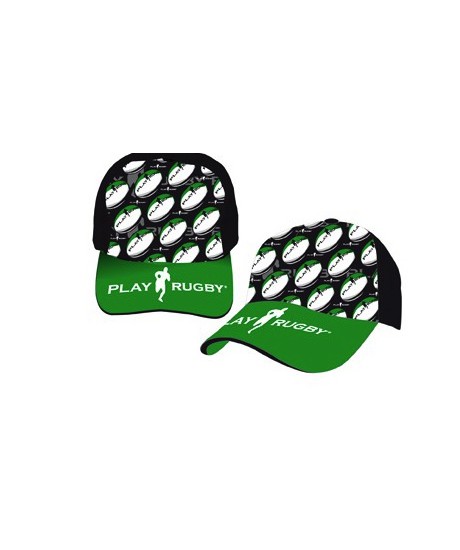 Casquette Play Rugby Ball vert 