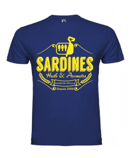 Tee Shirt Sardines 2 Bleu