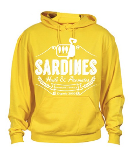 Sweat Sardines 2 Jaune