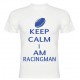 Tee Shirt Keep Calm I Am Racingman