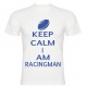Tee Shirt Keep Calm I Am Racingman