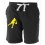 Bermuda Molleton Rugby Essentiel Noir