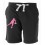 Bermuda Molleton Rugby Essentiel Noir