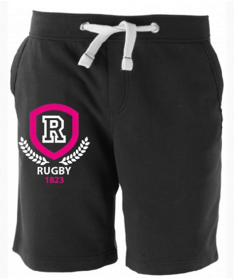 Bermuda Molleton Rugby Laurier Noir