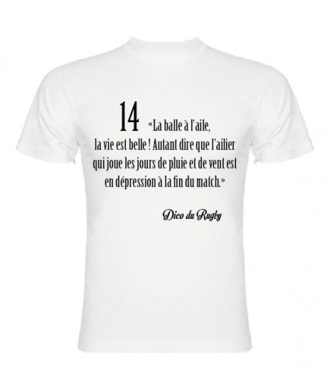 Tee Shirt Dico du Rugby n°14