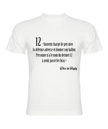 Tee Shirt Dico du Rugby n°12