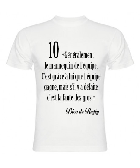 Tee Shirt Dico du Rugby n°10