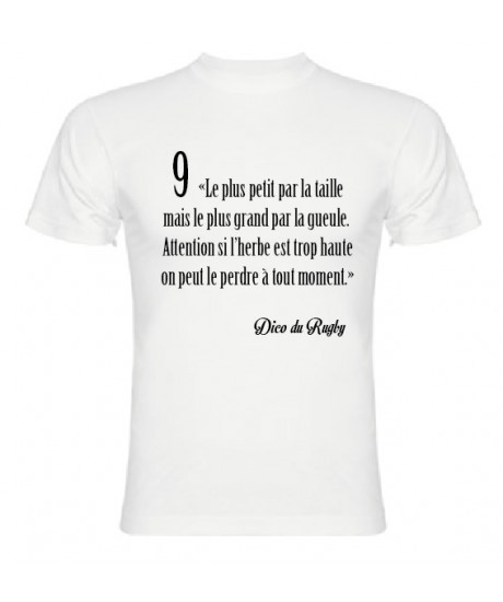 Tee Shirt Dico du Rugby n°9