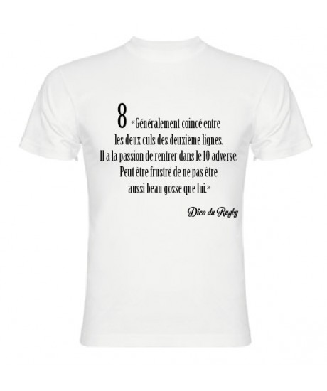 Tee Shirt Dico du Rugby n°8