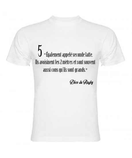 Tee Shirt Dico du Rugby n°5