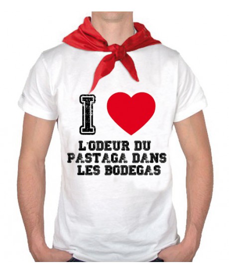 Tee Shirt I Love l'odeur du pastaga + bandana