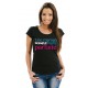 Teeshirt une Maman Rugby presque parfaite Noir