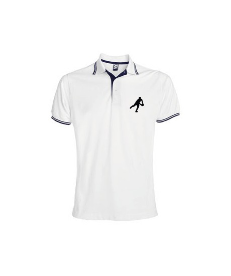 Polo Essentiel bicolore Blanc