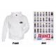 Sweat capuche Tronches d'Ovalie Allez France