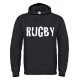 Sweat Rugby Cracked Noir