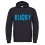 Sweat Rugby Cracked Noir