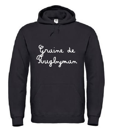 Sweat Junior Graine de Rugbyman Noir