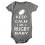 Body Keep Calm I am a Rugby Baby Gris/Blanc