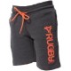 Short molleton Rugby Division junior Gris foncé/orange