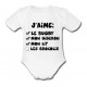 Body bébé "J'aime"