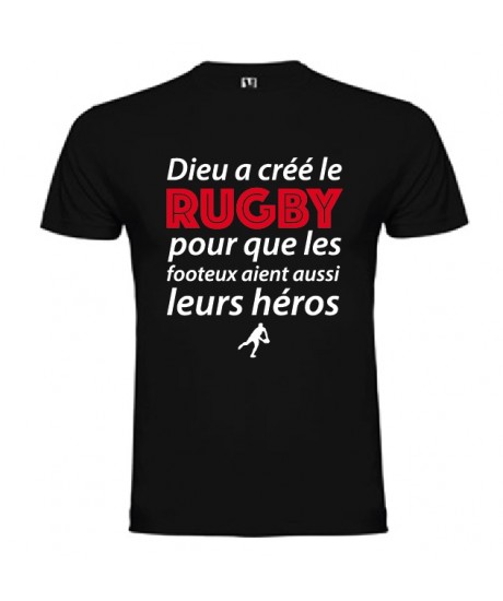 Tee Shirt Dieu a créé le Rugby