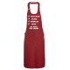 Tablier de cuisine Un Papa 100 % Rugby Rouge