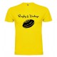 Tee Shirt Rugby & Vintage Ballon Jaune