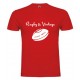 Tee Shirt Rugby & Vintage Ballon Rouge