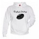 Sweat capuche Rugby & Vintage Ballon Blanc