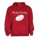 Sweat capuche Rugby & Vintage Ballon Rouge