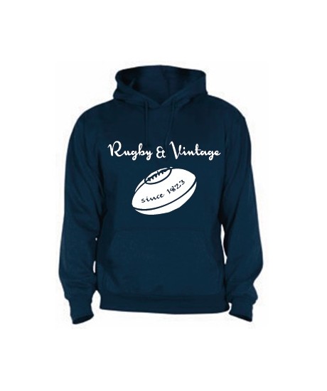 Sweat capuche Rugby & Vintage Ballon Navy