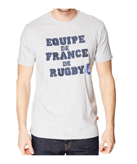 Tee shirt FFR brodé gris