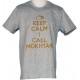 Tee shirt Religion Rugby "keep calm Mokhtar" Gris