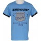 Tee Shirt Rugby Religion "Championship" Turquoise