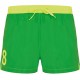 Short de Bain N°8 Vert et Jaune 